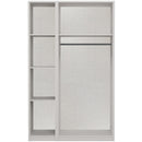 Buckingham Ready Assembled Wardrobe with 3 Doors & Mirror - Natural Rustic Oak