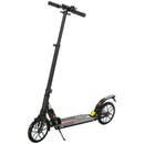 HOMCOM Folding Kick Scooter Hight-Adjustable w/ Rear Brake & Double Shock Black