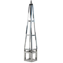 Mint Collection - Obelisk - Glass & Steel - 28x28x170cm