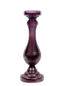Mint Collection - Glass Pillar Holder - Medium - 6.75x6.75x16.5cm