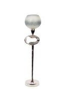 Mint Collection - Glass Votive With Stand Small - 4.5x4.5x19cm
