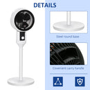 HOMCOM Floor Stand Circulator Fan - White