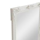 Leaner Mirror White Painted Wooden Frame 75 x 3.5 x 165 cm