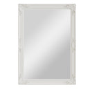 Wall Mirror White Painted Wooden Frame 75 x 3.5 x 105 cm