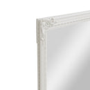 Wall Mirror White Painted Wooden Frame 75 x 3.5 x 105 cm