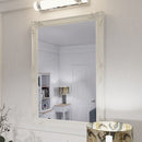 Wall Mirror White Painted Wooden Frame 75 x 3.5 x 105 cm