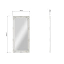 Leaner White Frame 80 x 175cm White Painted Wooden Frame 80 x 7 x 175 cm