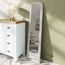 Arched Leaner Mirror White 40 x 2.5 x 160 cm