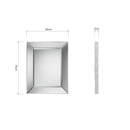 Wall Mirror Grey 60 x 5 x 75 cm