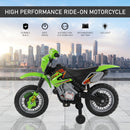 HOMCOM Kids Ride on Electric Motorcycle 6V Battery Scooter - Green