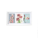 Lewis's Multi Aperture Photo Picture Frame with 3 Photos (White, 4" x 6")