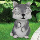 Silver & Stone Outdoor Solar Felix Ornament