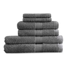 Towel Bale 6 Piece 100% Cotton - Charcoal