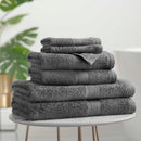 Towel Bale 6 Piece 100% Cotton - Charcoal