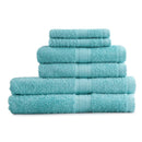 Towel Bale 6 Piece 100% Cotton - Aqua