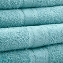 Towel Bale 6 Piece 100% Cotton - Aqua