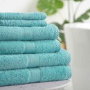 Towel Bale 6 Piece 100% Cotton - Aqua