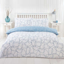 Lewis's Pebble Duvet Set - Navy