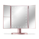 Bauer Mirror Tri Fold with 24 LED Lights