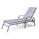 Silver & Stone Windsor Premium Padded Striped Sun Lounger 200cm
