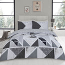 Mila Duvet Set- Grey