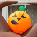 Halloween Inflatable Ghost Tree with Clowns and Pumpkins 7'