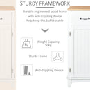 HOMCOM Kitchen Storage Cabinet - White