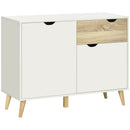HOMCOM Free Standing Sideboard Storage Cabinet, Accent Cupboard with Drawer