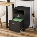 Vinsetto Filing Cabinet with 2 Drawers 40x40x60cm Black