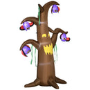 Halloween Inflatable Ghost Tree with Bats 8'