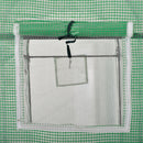 Outsunny Garden Plant Tomato Growth Greenhouse W/ Double Doors & 4 Windows PE Cover Steel Frame Green