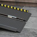 HOMCOM Folding Aluminium Wheelchair Ramp 122x73cm 272KG Capacity for Home