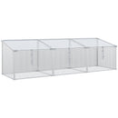 Outsunny  Aluminium Greenhouse Plants Raised Bed Vented Cold Frame Transparent