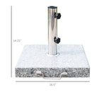 Outsunny Grey Marble Umbrella Base