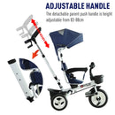 Baby Tricycle Stroller with Handle- Blue