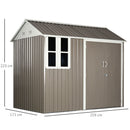 Garden Metal Storage Shed 6' x 8'