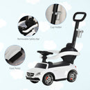 HOMCOM Kids Ride On Push Along Mercedes - White