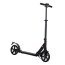 HOMCOM Kick Scooter Foldable Aluminum Ride On Toy For 8+ Adult Teens, Black