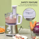 HOMCOM Food Processor 1.5L with 1L Bowl 500W - White