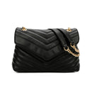 Quilted Shoulder Bag - Black