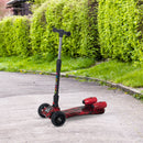 HOMCOM Child Wheel E-Scooter Light Music Water Spray Rechargeable 3-6 Yrs Red