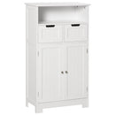 kleankin Bathroom Storage Cabinet with Adjustable Shelf and Removable Drawers