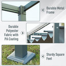 Outsunny 3 X 2m Outdoor Metal Pergola With Retractable Roof - Grey