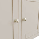 Beverley Dove Grey  Sideboard with 3 Doors 130 x 40 x 85 cm