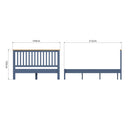 Aldeburgh Blue Bed 5' King