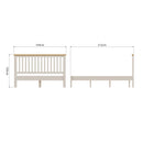 Beverley Dove Grey  Bed 5' King 168 x 211 x 105 cm