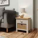 Beverley Dove Grey Cabinet 1 Drawer 1 Basket 50 x 30 x 50 cm
