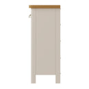 Beverley Dove Grey Storage Cabinet Unit 3 Drawer 6 Basket 110 x 30 x 75 cm