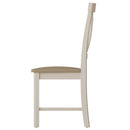 Pair of Beverley Upholstered Cross Back Chair - Dove Grey