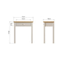 Beverley Dove Grey  Dressing table  72 x 40 x 80 cm